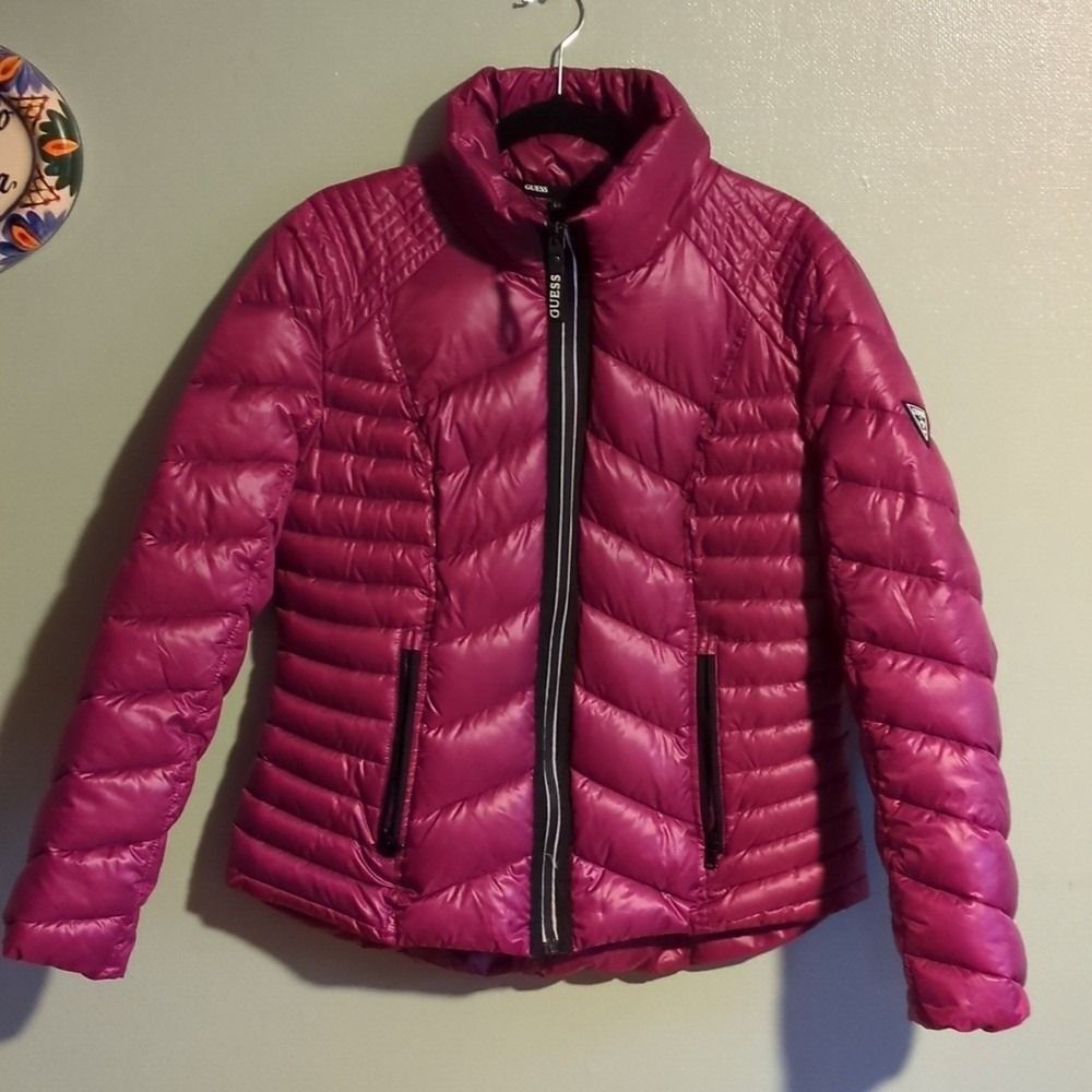 NWT Guess Burgundy Jacket Large Size